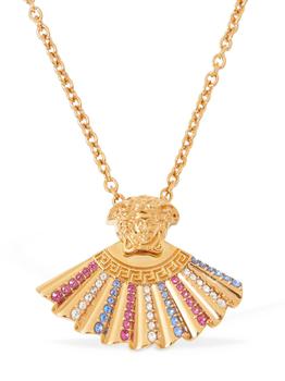 范思哲项链正品, Versace | Folding Fan Medusa Crystal Necklace商品图片 