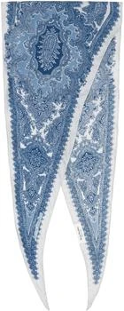 Acne Studios | Blue & White Printed Scarf 7.2折, 独家减免邮费