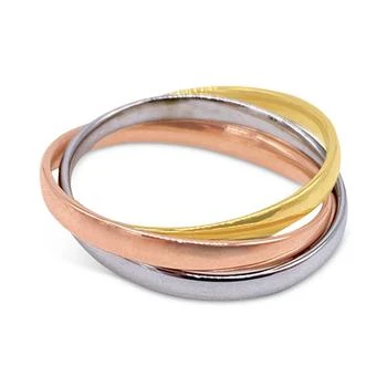 ADORNIA | Tri-Tone Water-Resistant Interlocking Rings 独家减免邮费