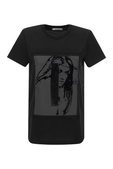 推荐MAX MARA DARLING - Cotton T-shirt with print商品