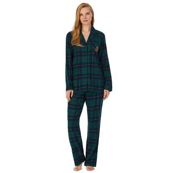 商品Women's Plaid Notched-Collar Pajamas Set图片