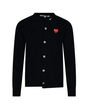 Comme des Garcons | Comme des Garçons Play Buttoned Long-Sleeved Cardigan,商家Cettire,价格¥1648