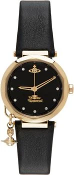 Vivienne Westwood | Black & Gold Poplar Watch 
