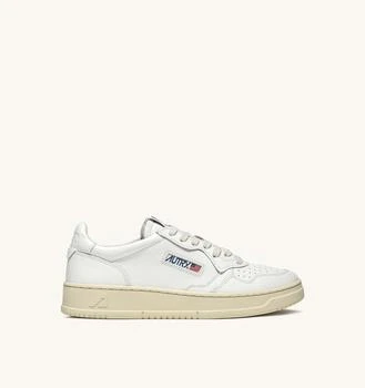 推荐AUTRY WOMEN MEDALIST LOW 01 LEATHER SNEAKERS商品