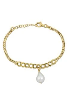 DELMAR | 9.5-10mm Cultured Freshwater Pearl Chain Bracelet,商家Nordstrom Rack,价格¥487