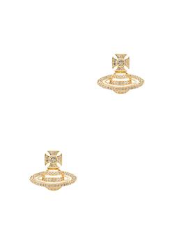 Vivienne Westwood | Hermine Bas Relief orb gold-tone stud earrings商品图片,