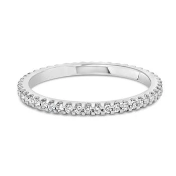 Haus of Brilliance | 14K White Gold Shared Prong Set Round Diamond Eternity Band Ring,商家Premium Outlets,价格¥8618