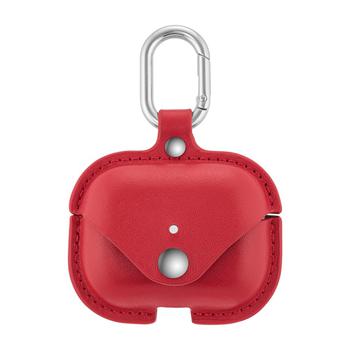 商品WITHit | Red Leather AirPods Case with Silver-Tone Snap Closure and Carabiner Clip,商家Macy's,价格¥251图片