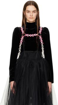 商品Noir Kei Ninomiya | Silver & Pink Pin & Pearl Harness,商家SSENSE,价格¥2547图片