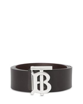 Burberry | Men's Reversible Monogram Plaque Buckle Leather Belt商品图片,独家减免邮费