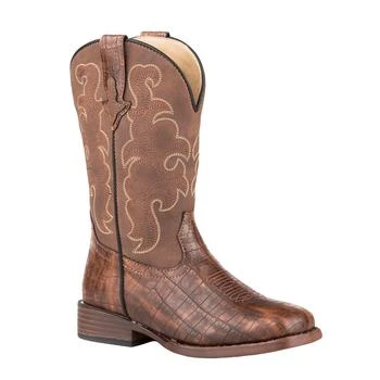 Roper | Viper Crocodile Round Toe Cowboy Boots (Little Kid-Big Kid),商家SHOEBACCA,价格¥504