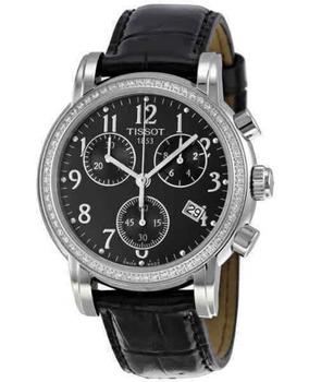 Tissot | Tissot Dressport Black Dial Leather Strap Women's Watch T050.217.16.052.01商品图片,2.2折