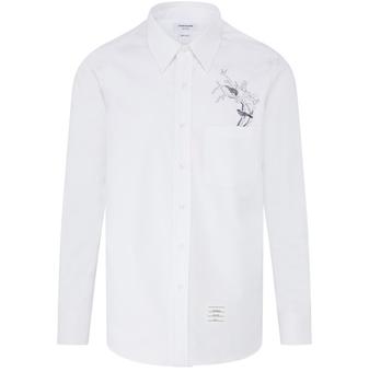 thom browne衬衫, Thom Browne | 刺绣衬衫商品图片 