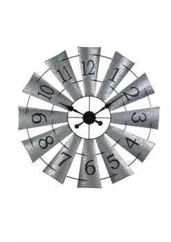 Zingz & Thingz | Galvanized Windmill Wall Clock商品图片,