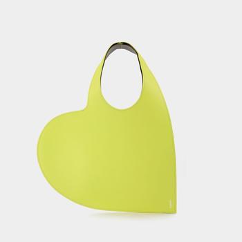 推荐Heart Tote Bag in Yellow Leather商品