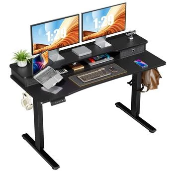Simplie Fun | Home Office Height Adjustable Electric Standing Desk,商家Premium Outlets,价格¥1759