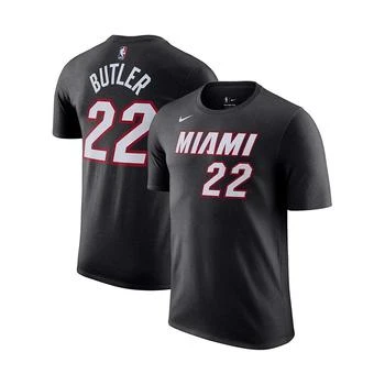 NIKE | Men's Jimmy Butler Black Miami Heat Icon 2022/23 Name and Number T-shirt,商家Macy's,价格¥258
