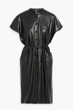 Theory | Belted faux leather mini shirt dress,商家THE OUTNET US,价格¥451
