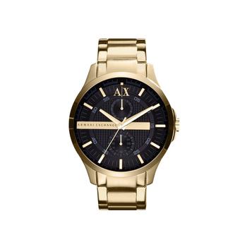 Armani Exchange | Men's Multi-function Gold Tone Stainless Steel Bracelet Watch 46mm商品图片,