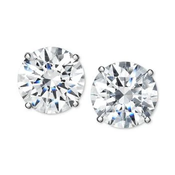 Arabella | Cubic Zirconia Stud Earrings in 14K White Gold,商家Macy's,价格¥2189