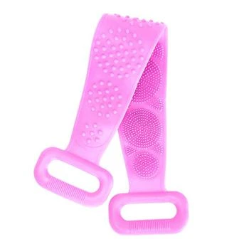 Fresh Fab Finds | Exfoliating Silicone Body Scrubber Belt With Massage Dots Shower Strap Brush With Adhesive Hook Purple,商家Verishop,价格¥151