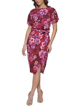 Kensie | Womens Crepe Midi Sheath Dress 2.4折起