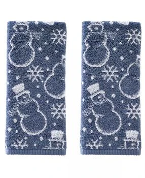 SKL Home | Top Hat Snowman Jacquard Cotton Bath Towel, 25" x 50",商家Macy's,价格¥163