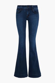 J Brand | Lovestory low-rise flared jeans商品图片,3.4折