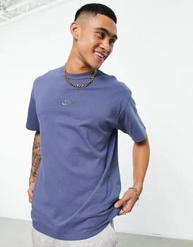 推荐Nike Premium heavyweight oversized t-shirt in blue商品