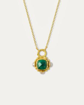 商品Esther Emerald and Pearl Pendant Necklace,商家Atterley,价格¥589图片