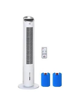 商品0 Gallon Portable Oscillating Air Cooler Fan Standing Ice Floor Fan with Humidifier 3 Modes 3 Speeds 8H Timer and Remote Control White,商家Belk,价格¥805图片