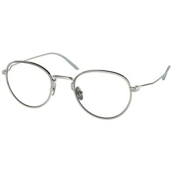 Prada | Prada Men's Eyeglasses - Titanium Round Full-Rim Frame | PRADA 0PR 50YV 05Q1O148 6折×额外9折x额外9.5折, 独家减免邮费, 额外九折, 额外九五折