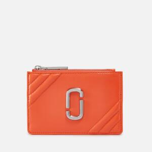 推荐Marc Jacobs The Glam Shot Logo-Detailed Leather Wallet商品