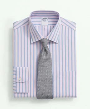 Brooks Brothers | Supima® Cotton Poplin Ainsley Collar, Framed Stripe Dress Shirt 独家减免邮费