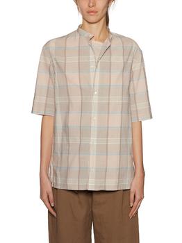 lamaire, Lemaire | Lemaire Checked Slit Short-Sleeved Shirt商品图片 4.8折