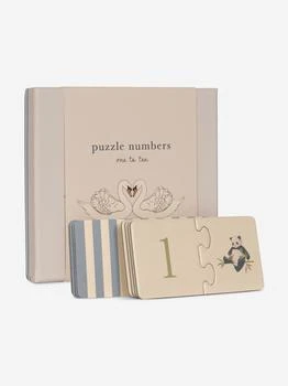 Konges Slojd | Konges Sløjd Kids Cardboard Numbers Puzzle in Multicolour,商家Childsplay Clothing,价格¥120