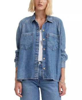 Levi's | Women's Harrison Raglan-Long-Sleeve Shirt,商家Macy's,价格¥271