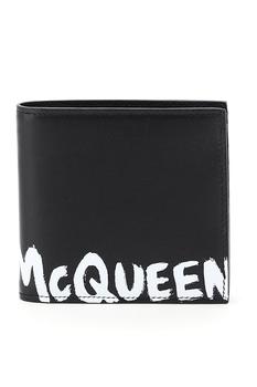 推荐Alexander mcqueen bi-fold wallet graffiti logo商品