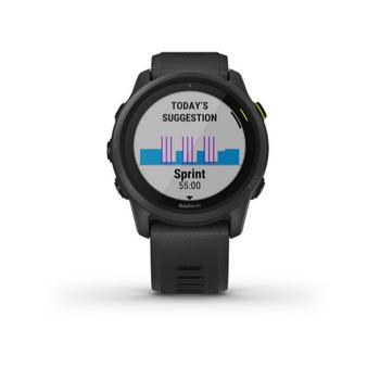 商品Unisex Forerunner 745 Black Silicone Strap Smart Watch 43.8mm图片