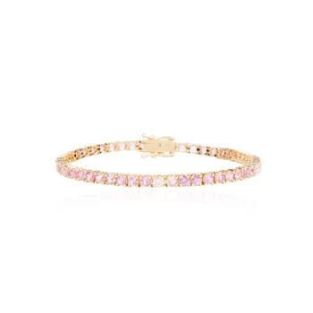 The Lovery | Large Pink Sapphire and Diamond Bracelet,商家Premium Outlets,价格¥34631