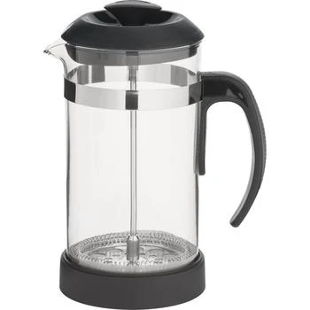 Trudeau | 1 Liter French Press with Borosilicate Glass Body, Black,商家Premium Outlets,价格¥349