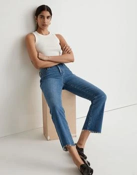 Madewell | Taller Kick Out Crop Jeans in Cherryville Wash: Raw-Hem Edition 7.2折