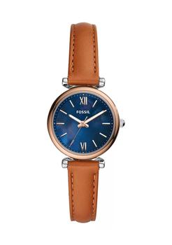 推荐Carlie Mini Three-Hand Tan Leather Watch商品