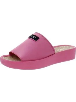 推荐Spree Slide Womens Satin Peep-Toe Wedge Sandals商品
