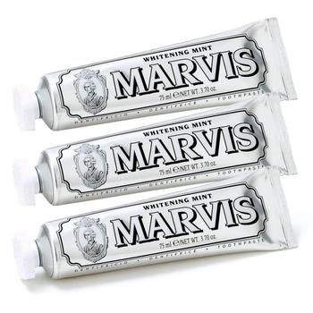 商品Marvis | Marvis Whitening Mint Toothpaste Bundle (3x85ml),商家The Hut,价格¥197图片