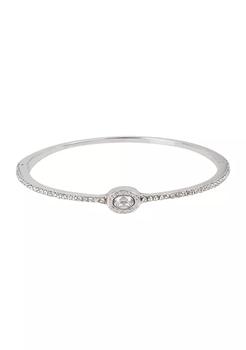 推荐Signature Logo Swarovski® crystals Delicate Hinged Bangle Bracelet商品