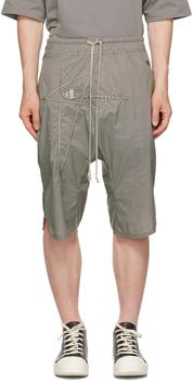 Rick Owens价格, Rick Owens | Grey Champion Edition Nylon Swingers Shorts商品图片 额外8.5折, 额外八五折