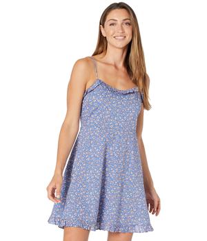 Madewell | Cami Ruffle-Hem Mini Dress in Summer Vines商品图片,3.2折