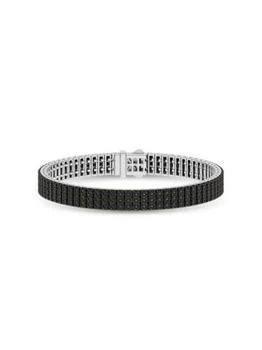 Saks Fifth Avenue | Sterling Silver & 3 TCW Black Diamond Bracelet,商家Saks OFF 5TH,价格¥14386