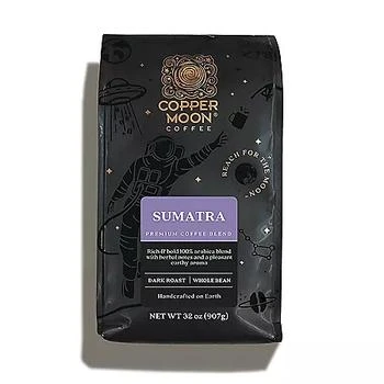推荐Copper Moon Dark Roast Whole Bean Coffee, Sumatra Blend (32 oz.)商品